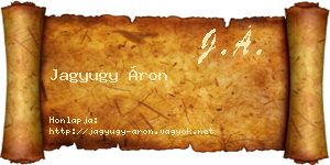 Jagyugy Áron névjegykártya